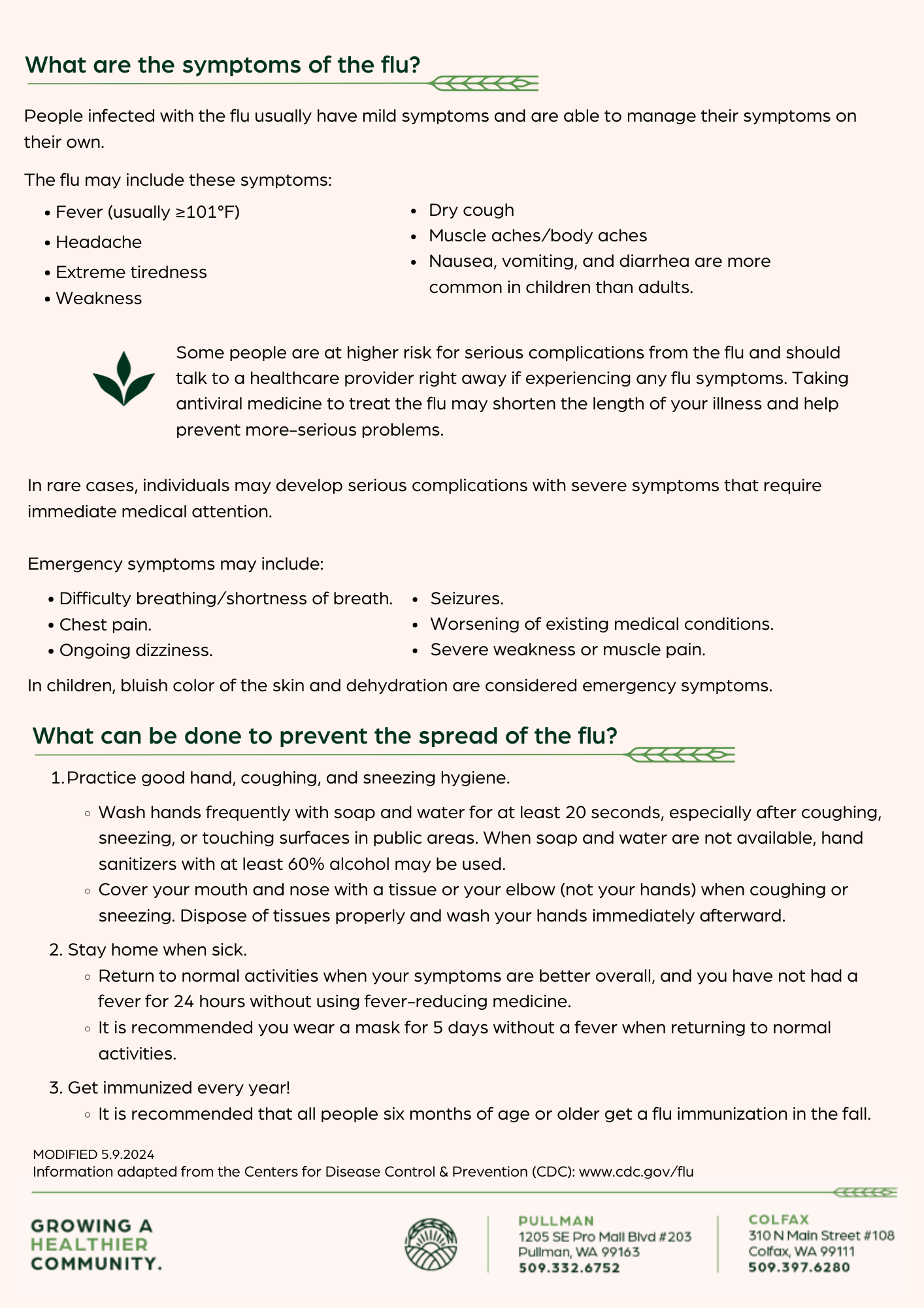 Flu Fact Sheet 1