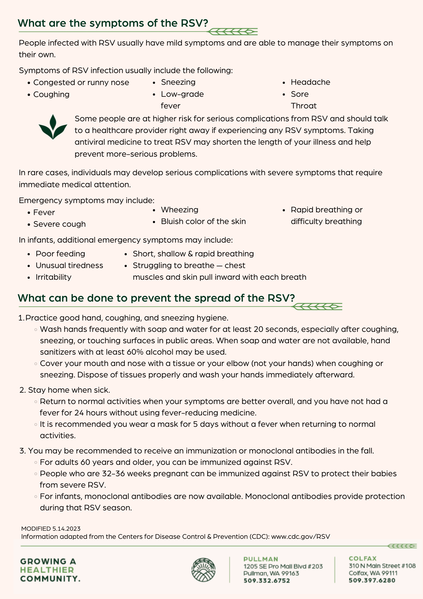 RSV Fact Sheet: Pg 2 Preview